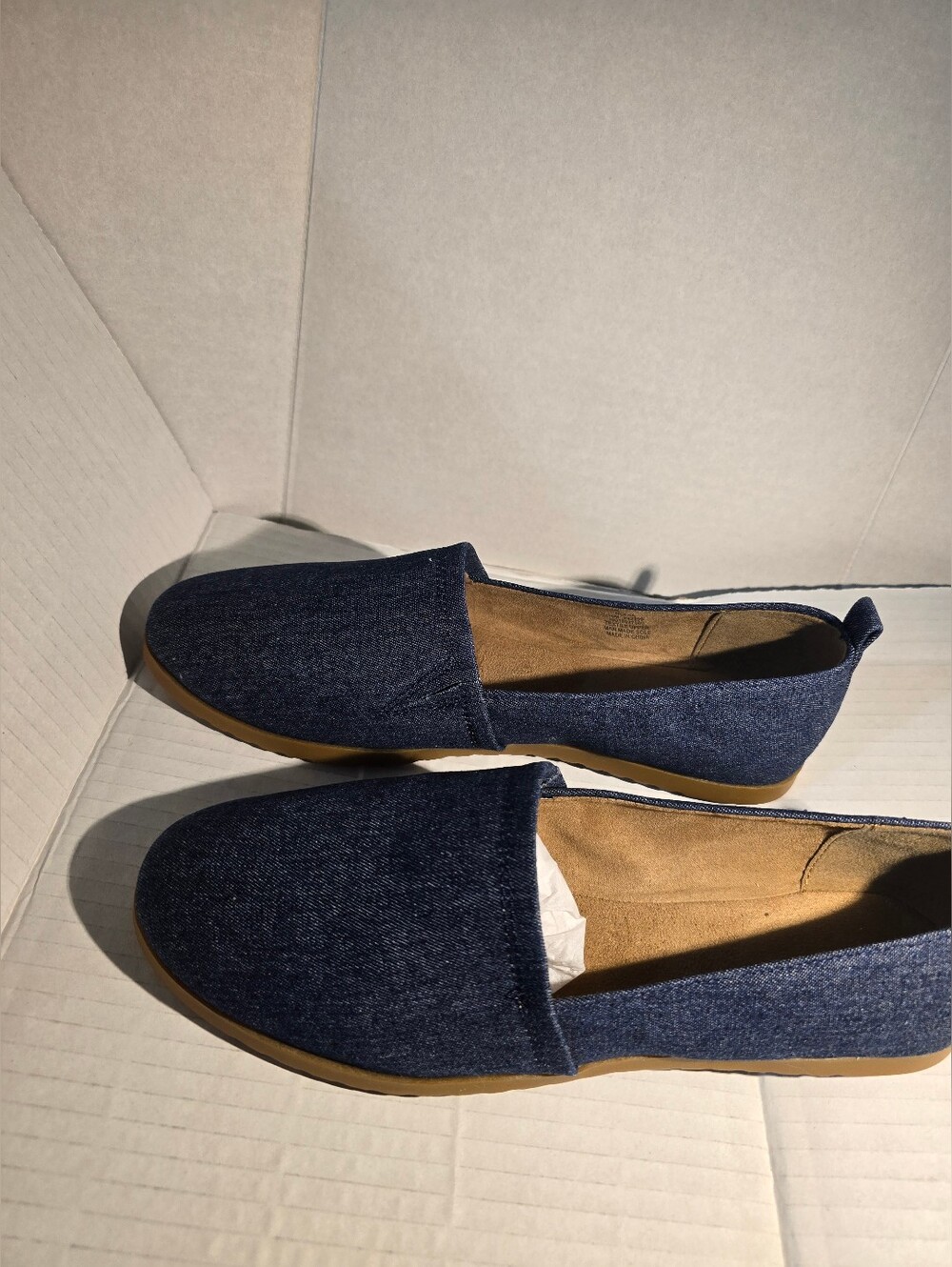 Style & Co Denim Slip On Flats Size 10 Casual Comfort Shoes NWT - Picture 4 of 10